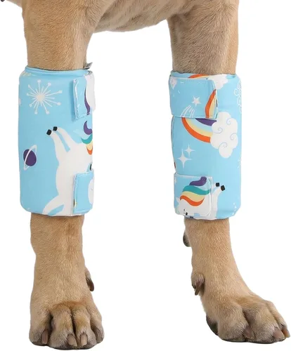 Miniatura 13 de LovinPet Rodilleras para perros, par de 2 soportes para razas medianas y grandes, almohadillas de espuma viscoelástica para cuidado