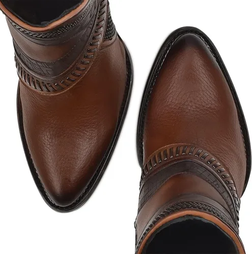 Miniatura 7 de Cuadra Womens Bootie in Genuine Bovine Leather with Zipper
