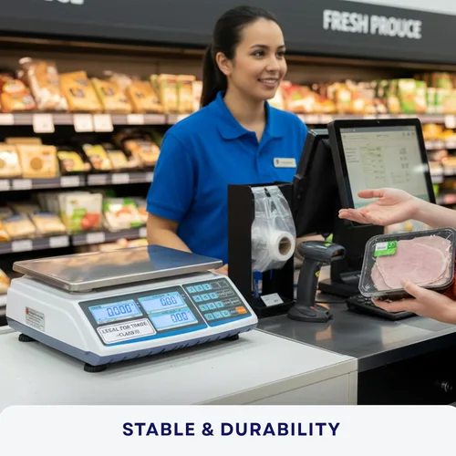 Miniatura 4 de Aquos Báscula digital de cocina clase III legal para precios de comercio, báscula de alimentos y venta al por menor con pantalla LCD retroiluminada