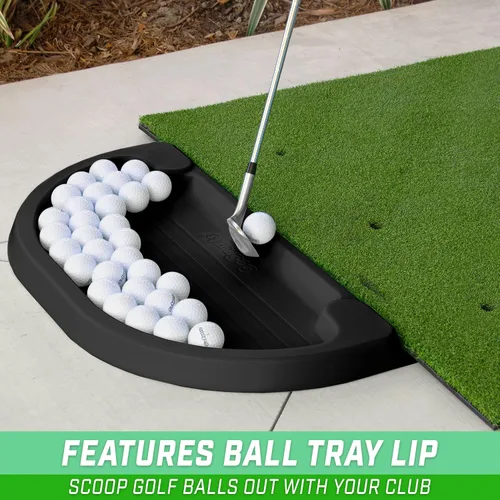 Miniatura 5 de GoSports All-Weather Golf Ball Trays with 70 Ball Capacity - Black or Green - Compatible with All Hitting Mats