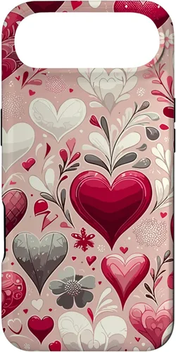 Miniatura 26 de Funda romántica para iPhone 11 Pro Max con corazones encantadores para el día de San Valentín