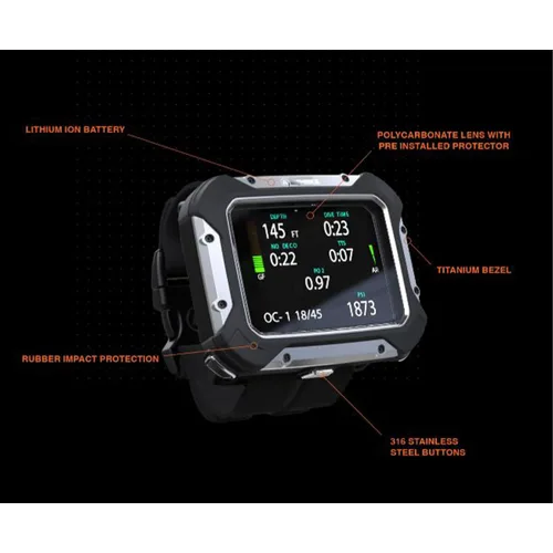 Miniatura 6 de Apeks DSX - Ordenador de buceo con analizador O2, color negro