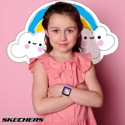 Miniatura 3 de Accutime Skechers Kids - Reloj inteligente con pantalla táctil de aprendizaje educativo para niñas, niños, niños pequeños, cámara para selfies