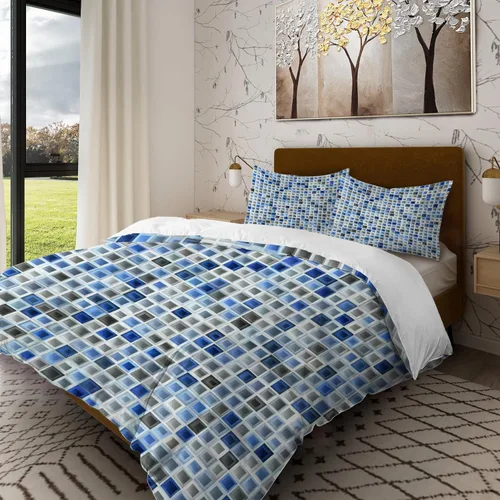 Miniatura 19 de Batmerry Compass Rose Twin Size 3 Pieces Bedding Duvet Cover Sets, Soft Fluffy Floral Themed Design 100% Cotton Printed Duvet Cover for All Season