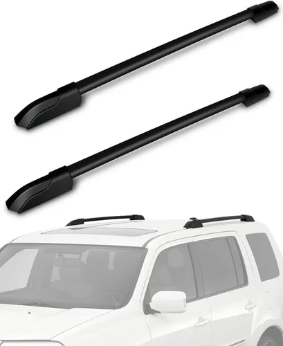 Miniatura 25 de SCITOO compatible con Rover LR3 Sport Utility 2005-2009, 2010-2016 Rover LR4 Sport Utility Juego de Barras Transversales de Techo de Aleación
