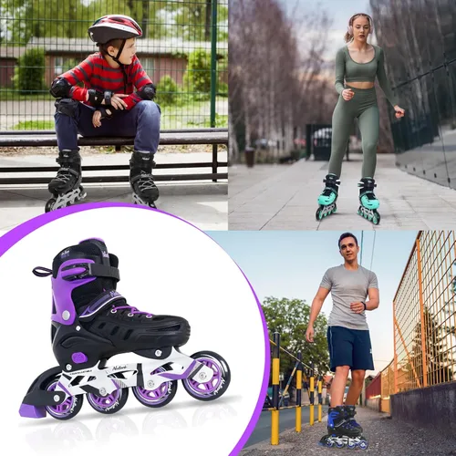 Miniatura 6 de MammyGol - Patines en línea ajustables para adultos, patines seguros y duraderos con ruedas gigantes, patines profesionales de alto rendimiento