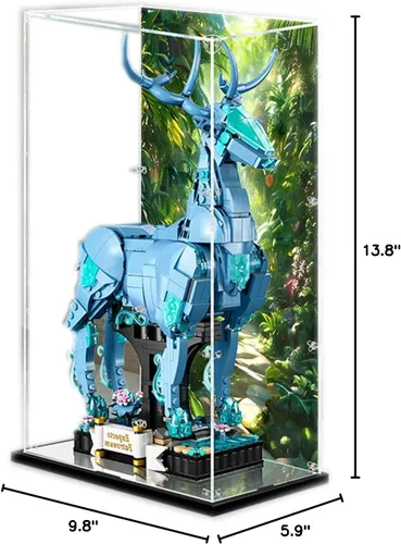 Miniatura 9 de Vitrina acrílica para Lego Harry Potter Expecto Patronum 76414 - Escaparate, protege y decora tu modelo con almacenamiento a prueba de polvo