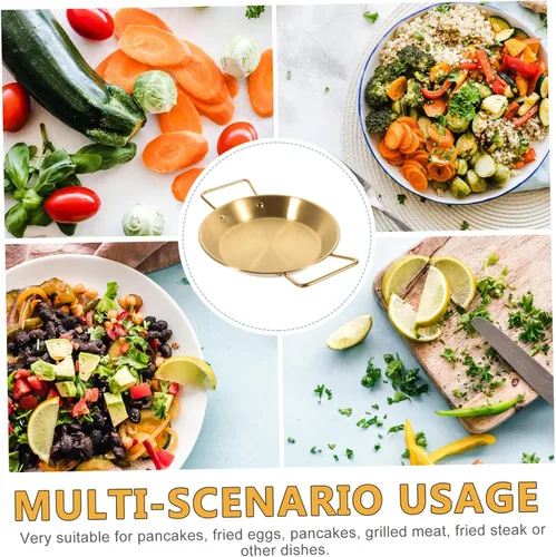 Miniatura 9 de OUNONA Tapa de olla para sartén de acero inoxidable, sartén binaural, antiadherente, construcción resistente, ahorra energía, perfecta para pasta