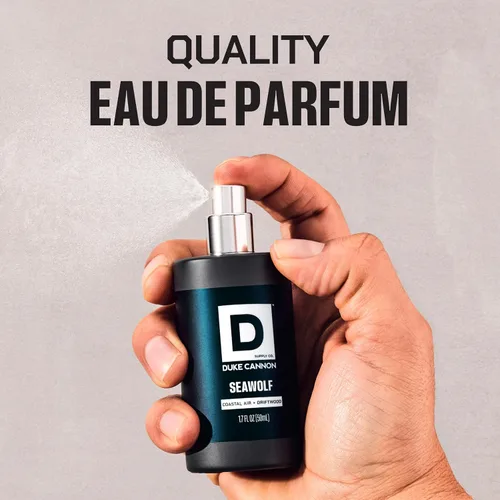 Miniatura 2 de Duke Cannon Proper Cologne Seawolf Eau de Parfum para hombre Driftwood and Coastal Air Aroma sutil y fresco de larga duración 1.7 onzas