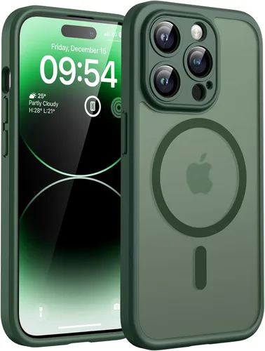 Miniatura 132 de TOCOL Funda magnética 3 en 1 para iPhone 14 Pro, mejorada [protección completa de cámara] con 2 protectores de pantalla, funda de grado militar Azul