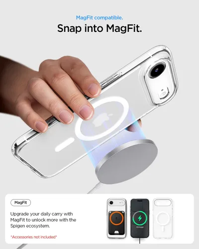Miniatura 388 de Spigen Funda para iPhone 13 Mini, ultra híbrida MagFit [antiamarilleo] [compatible con Magsafe] - Transparente