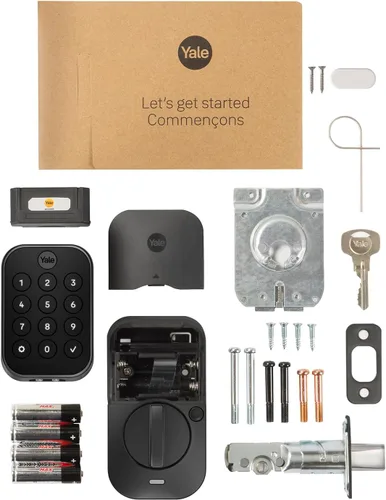 Miniatura 8 de Yale Security Home Assure Lock 2 Cerrojo de seguridad de doble perno, cerradura de puerta de entrada sin llave en antelina negra con teclado táctil