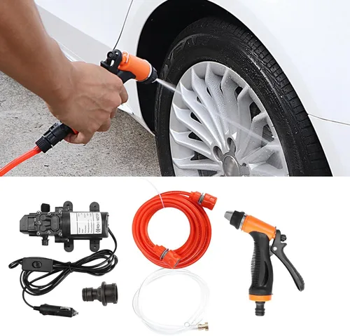 Miniatura 6 de Pulverizador eléctrico portátil de 12 V para lavadora de autos – Lavadora de vehículos de alta presión de 80 W para automóviles, SUV y limpieza al
