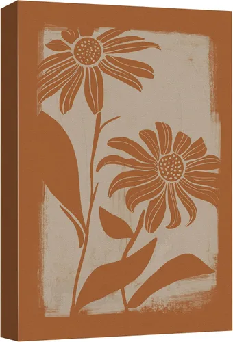 Miniatura 21 de SIGNFORD Lienzo impreso para pared, acuarela, floral, retro, abstracto, naturaleza, desierto, ilustraciones florales botánicas, arte moderno