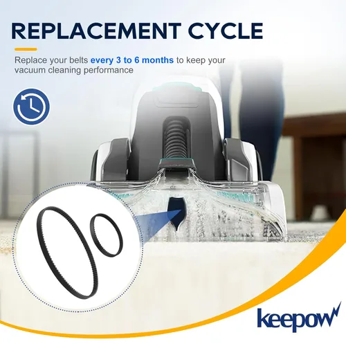 Miniatura 5 de KEEPOW Juego de cinturones de vacío compatible con Hoover Smartwash FH52000, FH52001, FH52002, FH52002G, FH52004PC, FH52013, FH53000PC limpiador