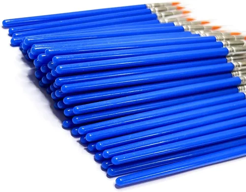 Miniatura 3 de Pinceles a granel con pelo plano de nailon, juego de pinceles para pintar, colorear con acuarela para clase de arte, escuela, niños, artista