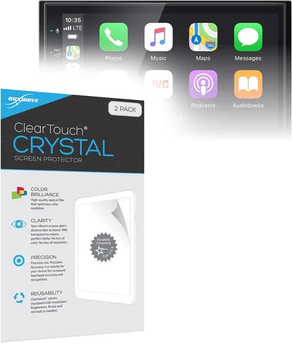 Miniatura 3 de BoxWave ClearTouch Crystal - Protector de pantalla compatible con JVC KW-M56BT (2 unidades), diseño de película HD, protege de arañazos