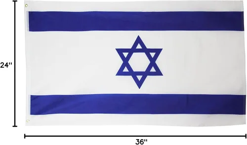 Miniatura 4 de Bandera de Israel 2x3ft Poly