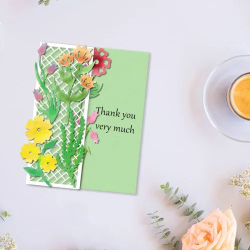 Miniatura 3 de Estivaux 9 piezas de troqueles de hojas de flores para hacer tarjetas, juegos de troqueles de corte de flores florales, plantillas de hojas