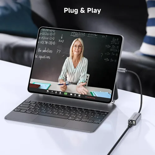 Miniatura 7 de Cable Matters Adaptador USB C a Ethernet de 5 Gb, velocidad de red de 5 Gigabit, adaptador USB C a Ethernet compatible con USB4, Thunderbolt 4/5