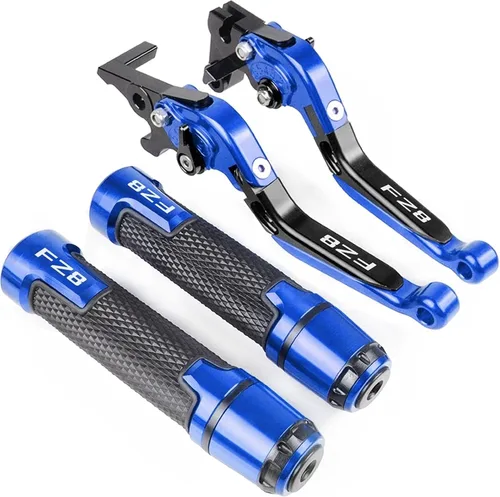 Miniatura 15 de Embrague de freno para motocicleta, palanca de freno extensible, ajustable, plegable, empuñaduras de mano de aluminio CNC con logotipo para Yamaha