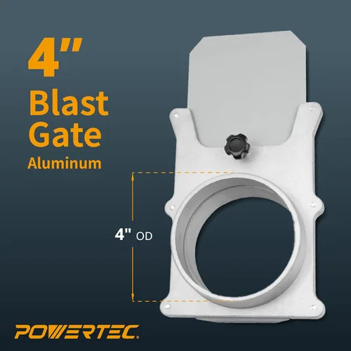 Miniatura 2 de POWERTEC 70147 adaptador ajustable, 4 pulgadas a 2-1/4 pulgadas