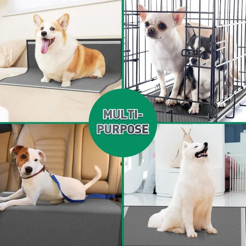 Miniatura 7 de Boscute Almohadillas de carbón para cachorros con control de olores, almohadillas de entrenamiento de mascotas a prueba de fugas con cinta adhesiva