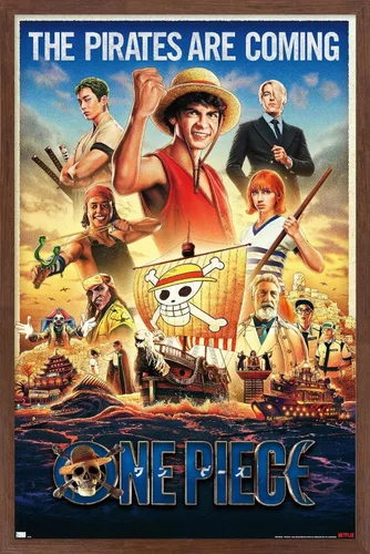 Miniatura 9 de Trends International Netflix One Piece - Póster de pared de una hoja, 34 pulgadas de largo x 22.4 pulgadas, versión enmarcada en negro Versión