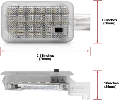 Miniatura 7 de Luz LED del compartimento del equipaje del maletero para S'ubaru Impreza WRX Hatchback WRX STI Crosstrek Ascent Backup Boot Interior Tronco Cortesía