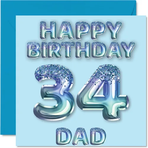 Miniatura 167 de Stuff4 Tarjeta de primer cumpleaños para niños, globo de fiesta con purpurina azul, tarjetas de feliz cumpleaños para niño de 1 año, nieto, hijo, 57