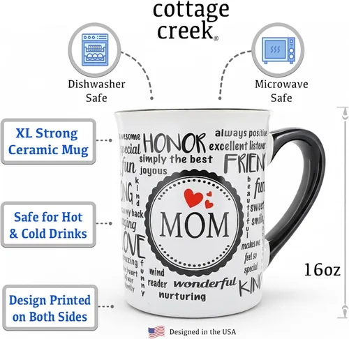Miniatura 2 de Taza de café para mamá, de cerámica, de 16 onzas, para embarazo, para las nuevas mamás, taza grande para Navidad, regalos de cumpleaños, regalos