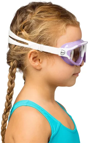 Miniatura 7 de Cressi Máscara de natación Wide View para niños de 2, 3, 4, 5, 6, 7 años - Baloo Made in Italy Lila/Blanco