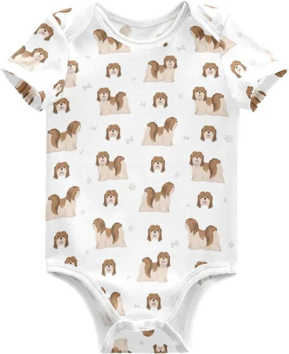 Miniatura 28 de vvfelixl Trajes de bebé lindos conjuntos de cachorros de manga corta de algodón ropa de bebé para niños niñas 0-24 meses