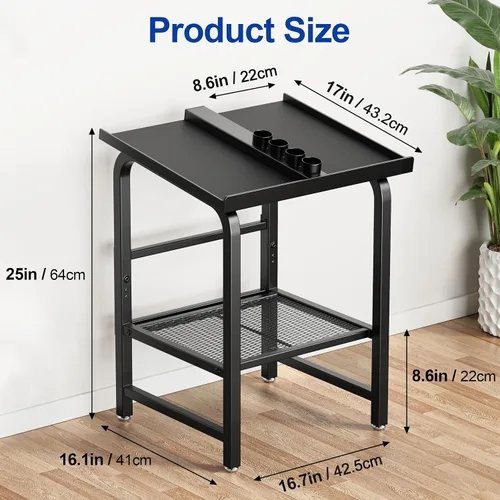 Miniatura 5 de Solo soporte para mancuernas con soporte de peso ajustable para carga de 500 libras, soporte de pesas resistente para gimnasio en casa