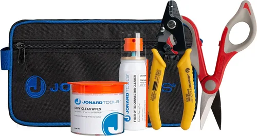Miniatura 11 de Jonard Tools TK-400 Kit de empalmadoras de 3 piezas con cuchillo de empalme incluido, tijeras de electricista y bolsa de cuero
