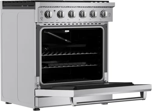 Miniatura 8 de Empava Estufa de Gas de 30 Pulgadas con Convección Verdadera, Horno de 4.55 Pies Cúbicos, Quemador de Potencia de 18,000 BTU para Sellar, Superficie