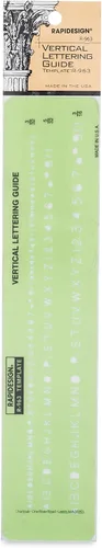 Miniatura 14 de Plantilla de letras y números verticales góticos, tamaño de 1 pulgada, 1 cada uno (R918)
