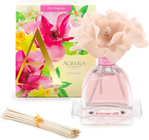 Miniatura 37 de AGRARIA Set de Difusor de Aroma de Flores y Varillas AirEssence, Juego de Fragancia Botánica de Flores Sola Hecho a Mano, Juego de Difusor de Aceite