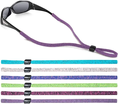 Miniatura 16 de SHINKODA Paquete de 6 correas para gafas - Cordón universal para anteojos - Cordón retenedor de gafas para lectura, seguridad, deportes y gafas