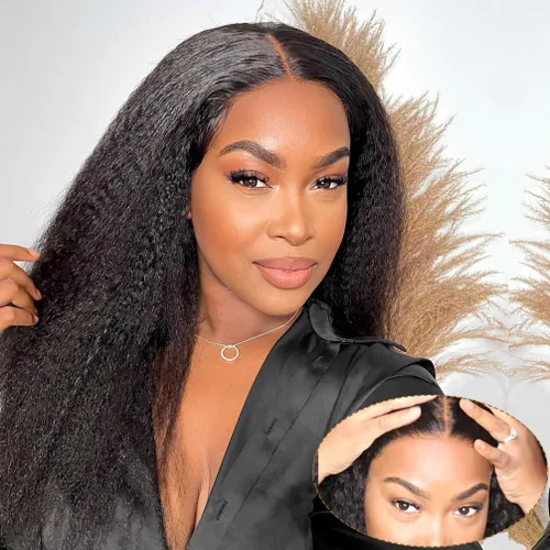 Miniatura 8 de Bling Hair - Pelucas de cabello humano lacio sin pegamento de 13 x 6 para mujer, peluca con cordón mejorada, densidad del 180%, peluca frontal