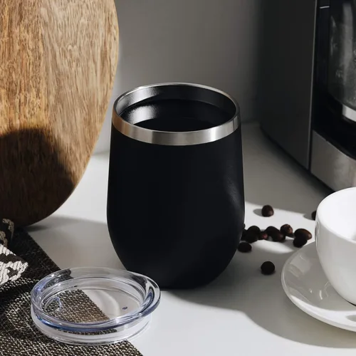 Miniatura 6 de MEWAY Paquete de 8 Tumblers de Vino de 12 onzas con Tapa - Tumbler de Viaje de Acero Inoxidable al Vacío de Doble Pared Sin Tallo - Mantiene Frío