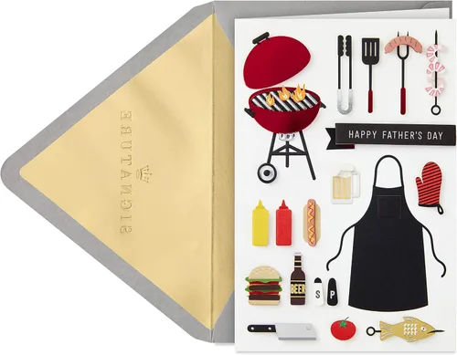 Miniatura 9 de Hallmark Tarjeta del día del padre para papá con regalo (enfriador de latas de bebida extraíble) Día del Padre Padre extraíble enfriador de latas