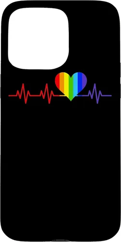 Miniatura 30 de iPhone SE (2020) / 7 / 8 Gay Heartbeat Pride Flag Gift And Queer LGBTQ Rainbow Estuche de regalo