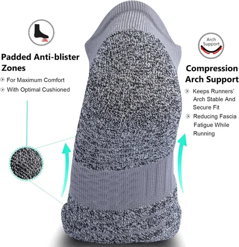 Miniatura 3 de SITOISBE Calcetines deportivos de compresión para hombres y mujeres, paquete de 48