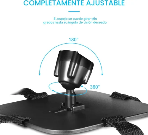 Miniatura 5 de Espejo de auto para bebé, espejo de asiento de auto DARVIQS, monitorea de manera segura a un niño pequeño en el asiento trasero del carro, acrílico