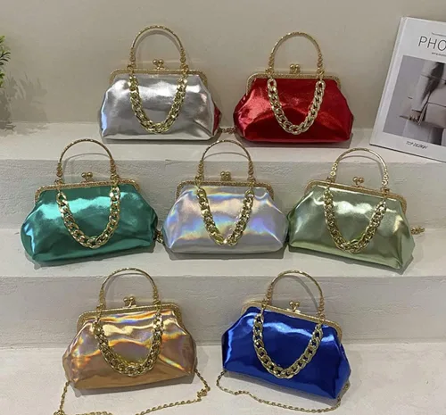 Miniatura 7 de Bolso de mano de noche para mujer, bolso de mano con asa superior con purpurina y asa superior, bolso cruzado de hombro, bolsa de noche 2023