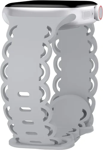 Miniatura 12 de Correas de silicona de encaje compatibles con Apple Watch Band 1.496 in 1.575 in 1.614 in 1.654 in 1.732 in 1.772 in 1.929 in, correa deportiva