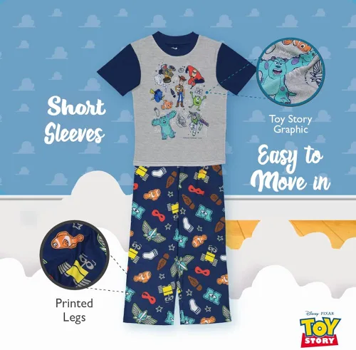 Miniatura 3 de Disney Princess para niños Colección Pixar Conjunto de pijama de 5 piezas de Mickey Mouse
