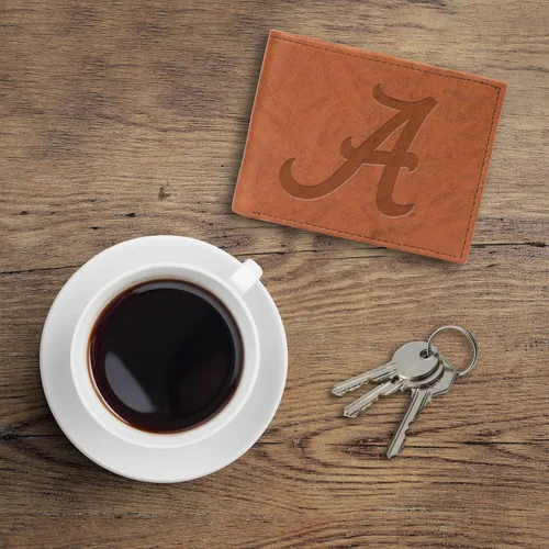 Miniatura 2 de Rico Industries NCAA Alabama Crimson Tide - Billetera de cuero con relieve