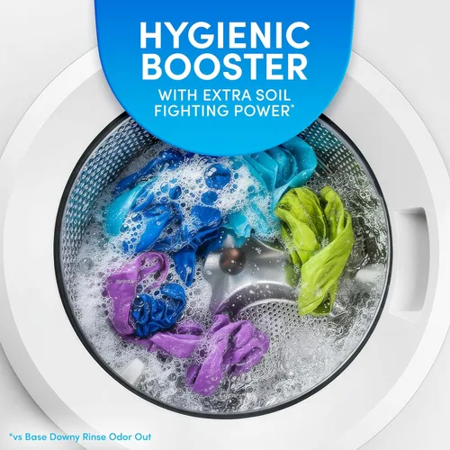 Miniatura 11 de Downy Rinse - Removedor de olores de lavandería, aroma de algodón fresco, suavizante de tela y enjuague para eliminar olores de lavandería, combate